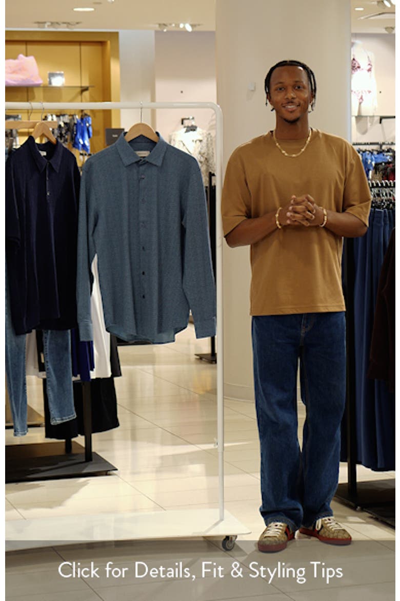 James OoohCotton® Leaf Print Twill Button-Up Shirt video