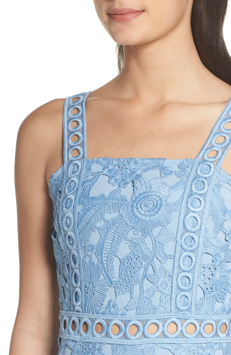 Sam Edelman Lace Sheath Dress, Alternate, color, 