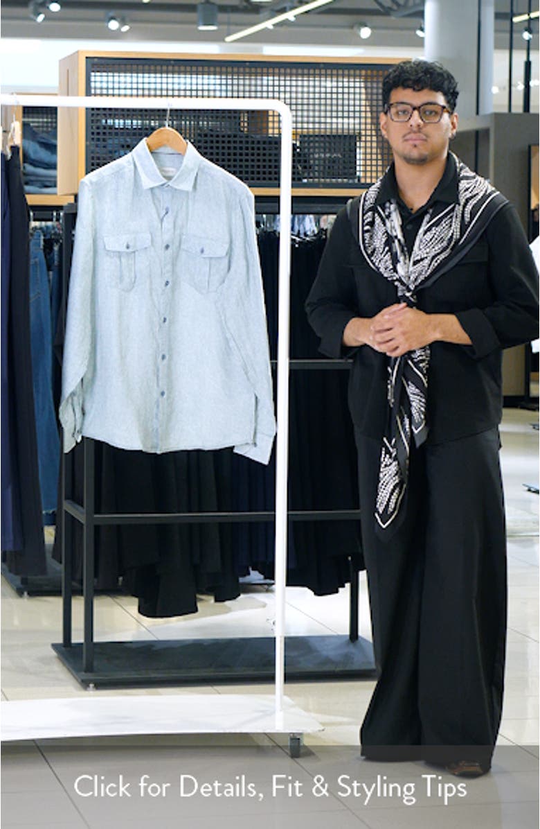 Jasper Linen Button-Up Shirt, sales video thumbnail