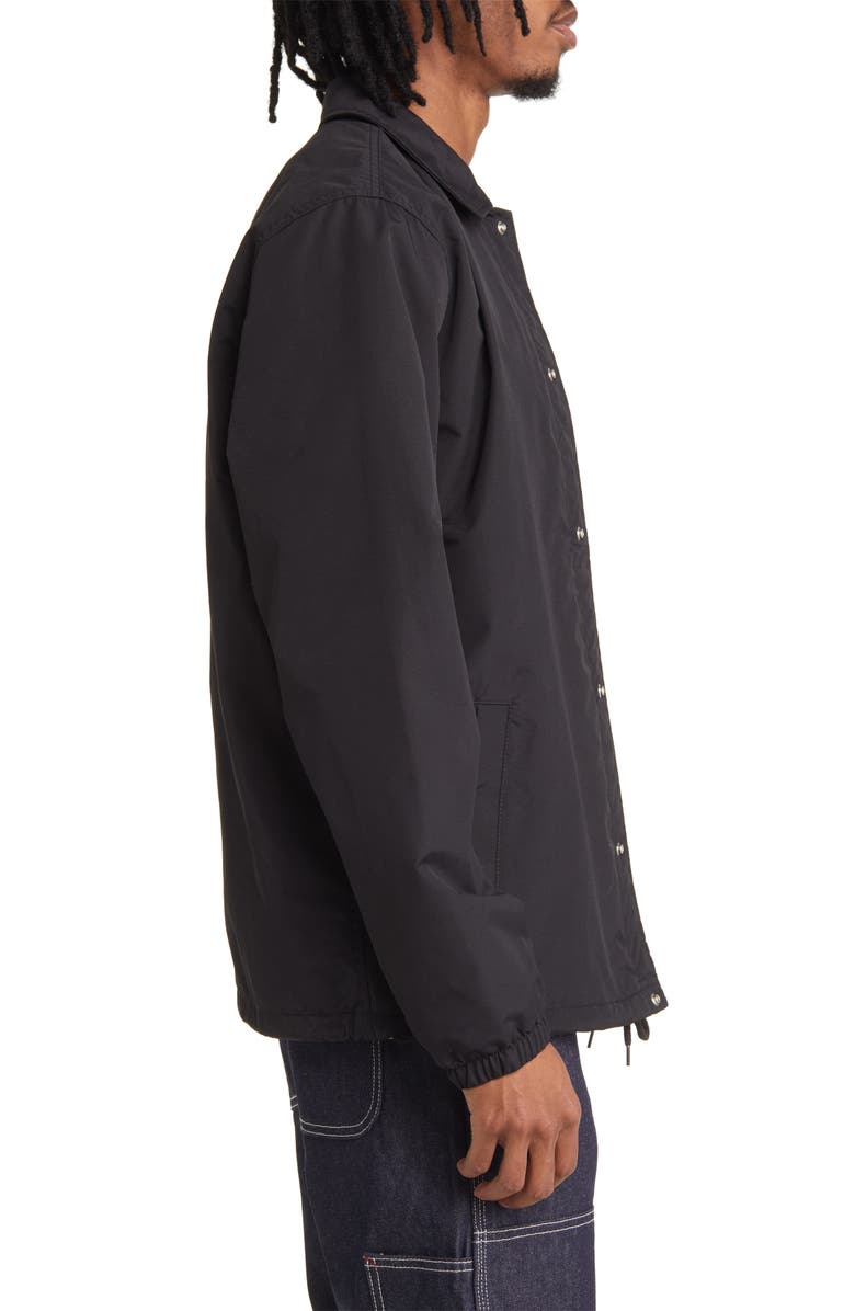 Dickies Oakport Snap-Up Coach's Jacket, Alternate, color, Black