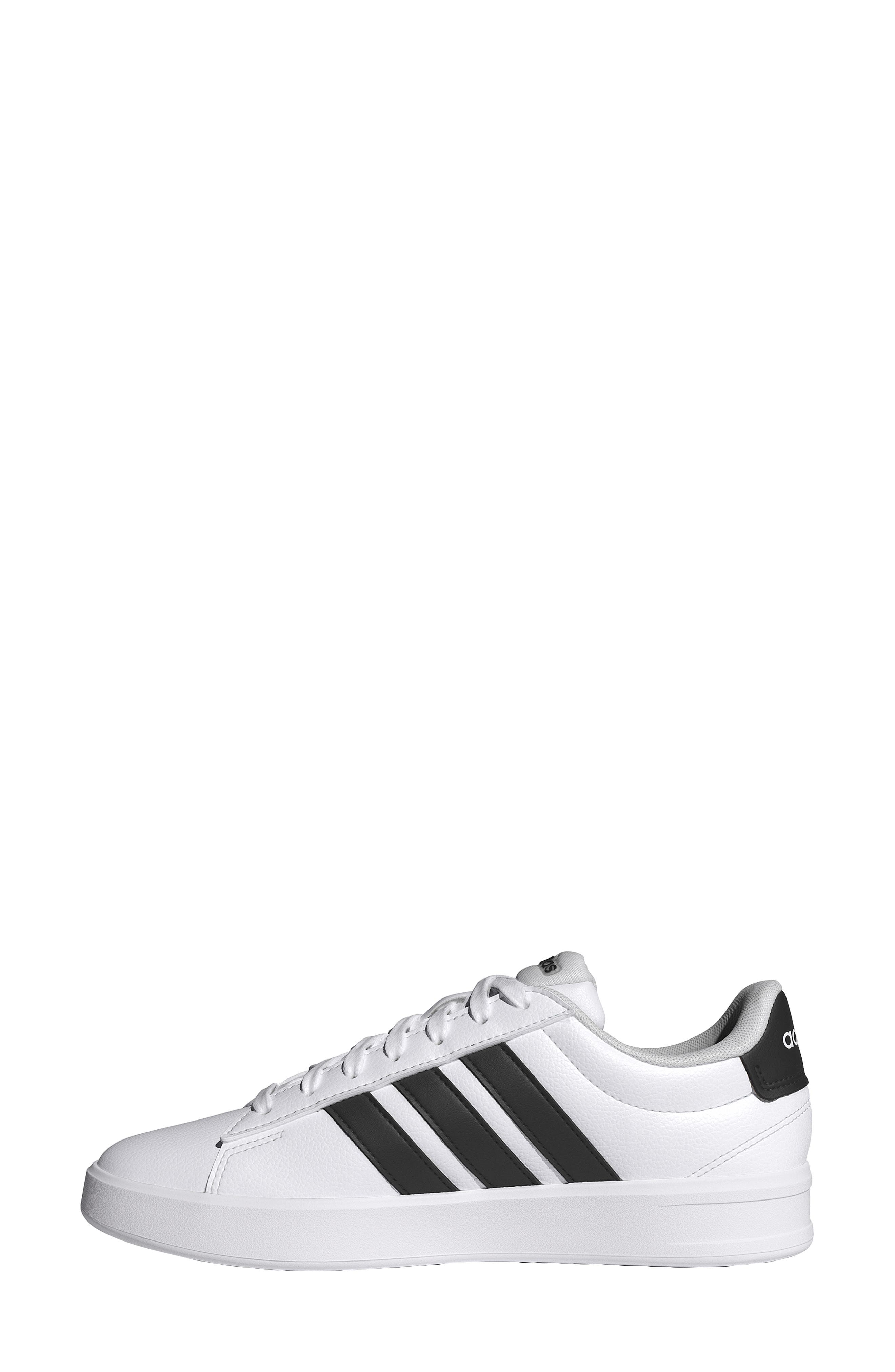 adidas Grand Court 3.0 Sneaker, Alternate, color, White/ Core Black/ White