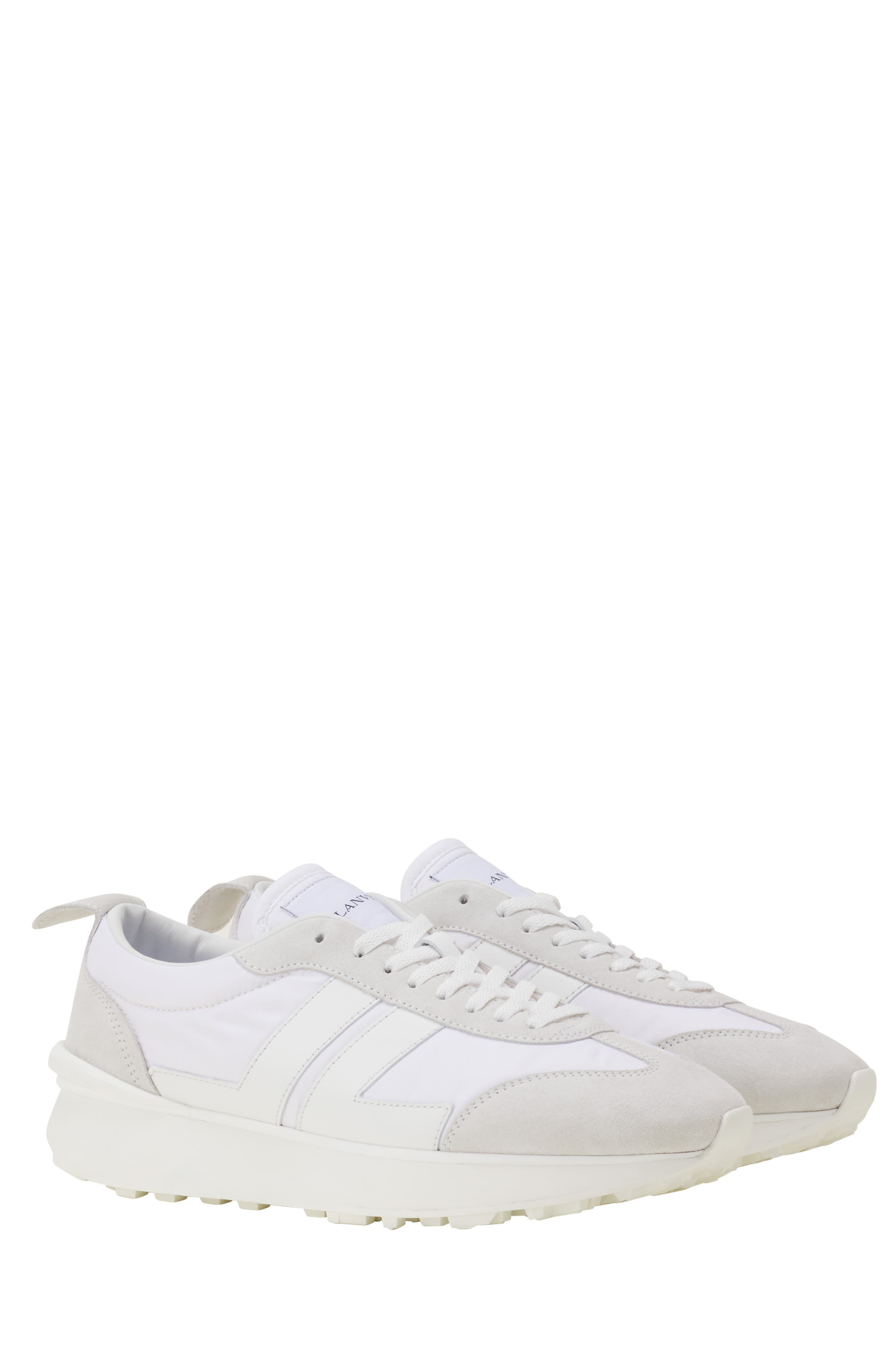 Lanvin Bumpr Sneakers In Nylon, Alternate, color, White