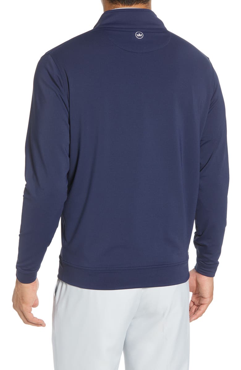 Peter Millar Perth Performance Quarter Zip Sweatshirt, Alternate, color, Navy