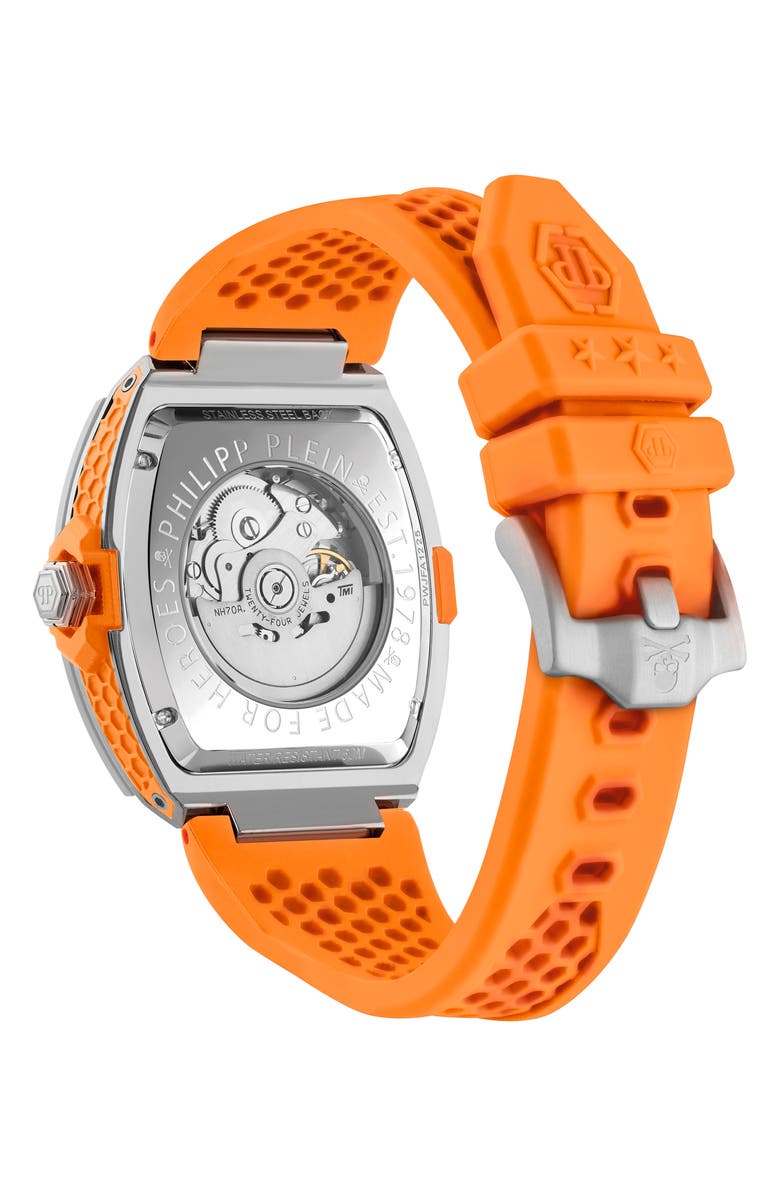 PHILIPP PLEIN The $keleton Limited Edition Silicone Strap Watch, 44mm, Alternate, color,