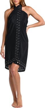 L'AGENCE Emmeline Grommet Trim Cover-Up Pareo