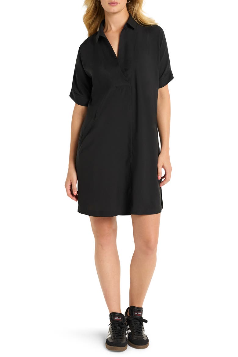 Devon Polished Dress, Main, color, BLACK ONYX