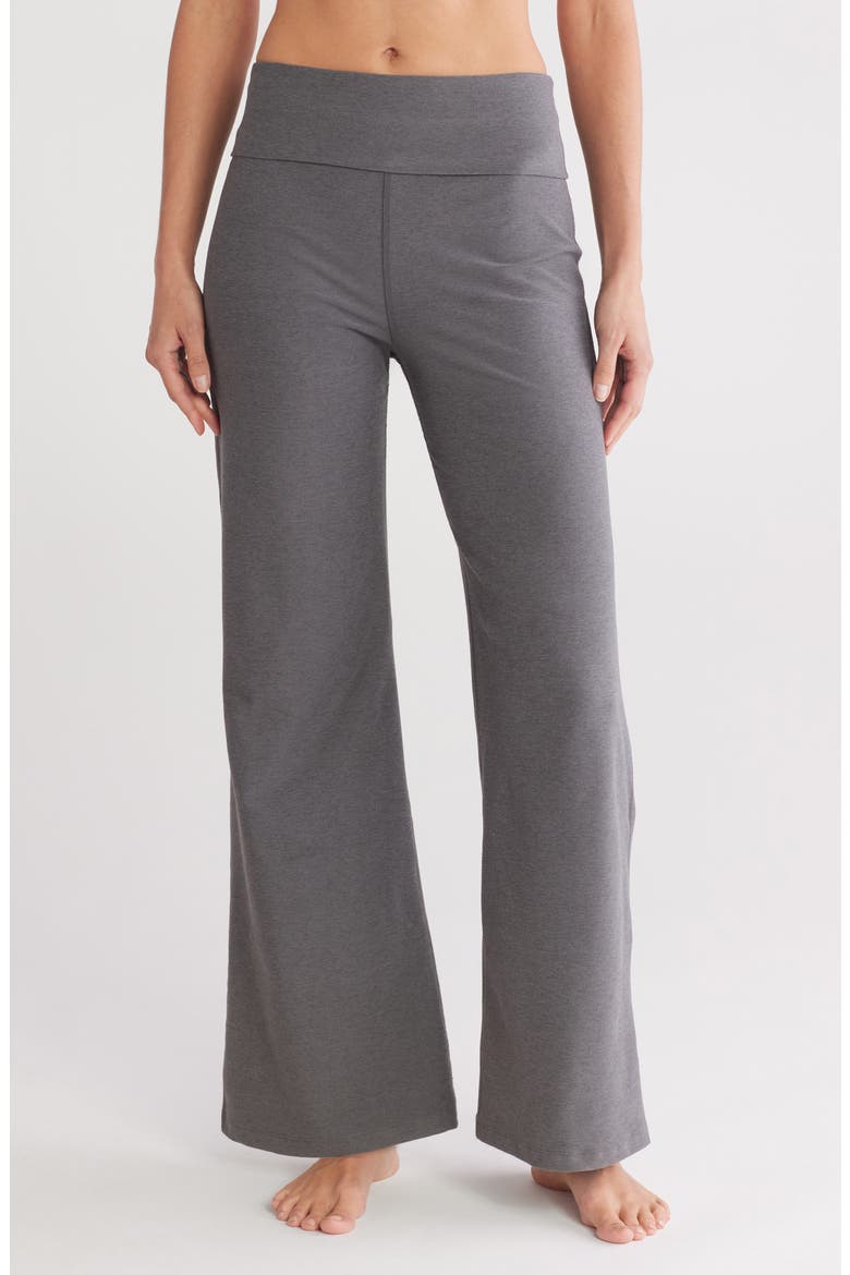 Space Dye Wide Leg Pants, Main, color, SOFT UMBER HEATHER