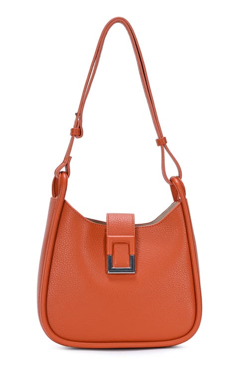 D-Ring Buckle Hobo Shoulder Bag