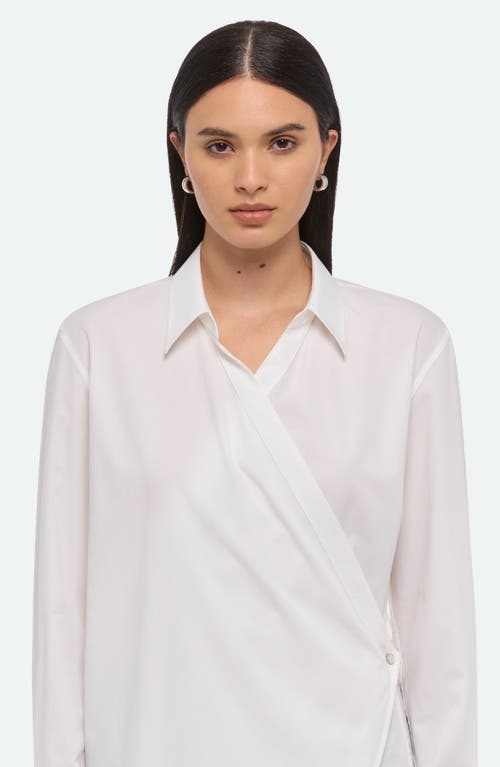 Helmut Lang Relaxed Wrap Shirt In White