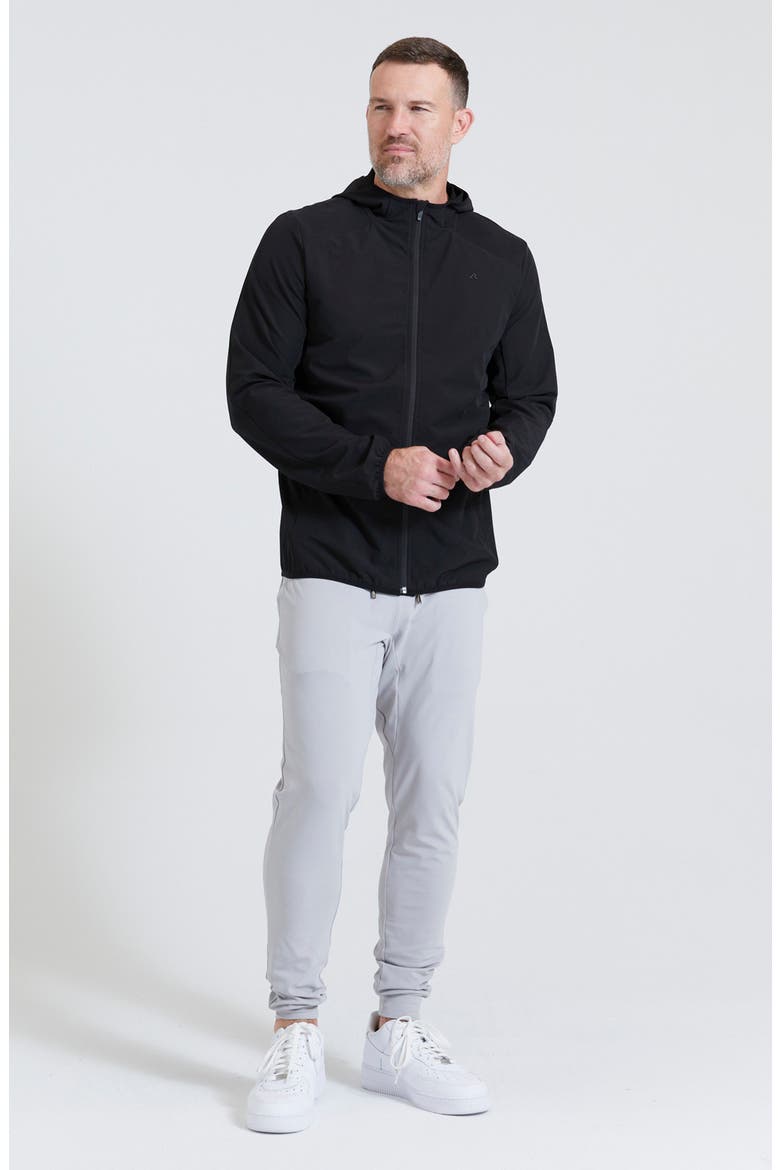 Dewitt Hooded Jacket, Alternate, color, TUXEDO