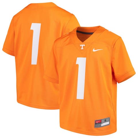 Youth Nike #1 Tennessee Orange Tennessee Volunteers Team Replica Football Jersey