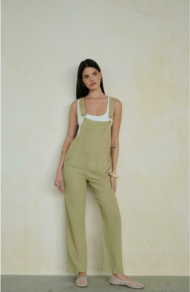 WeWoreWhat Basic Overall, Alternate, color, Oat