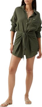Melissa Odabash Sara Long Sleeve Cover-Up Dress