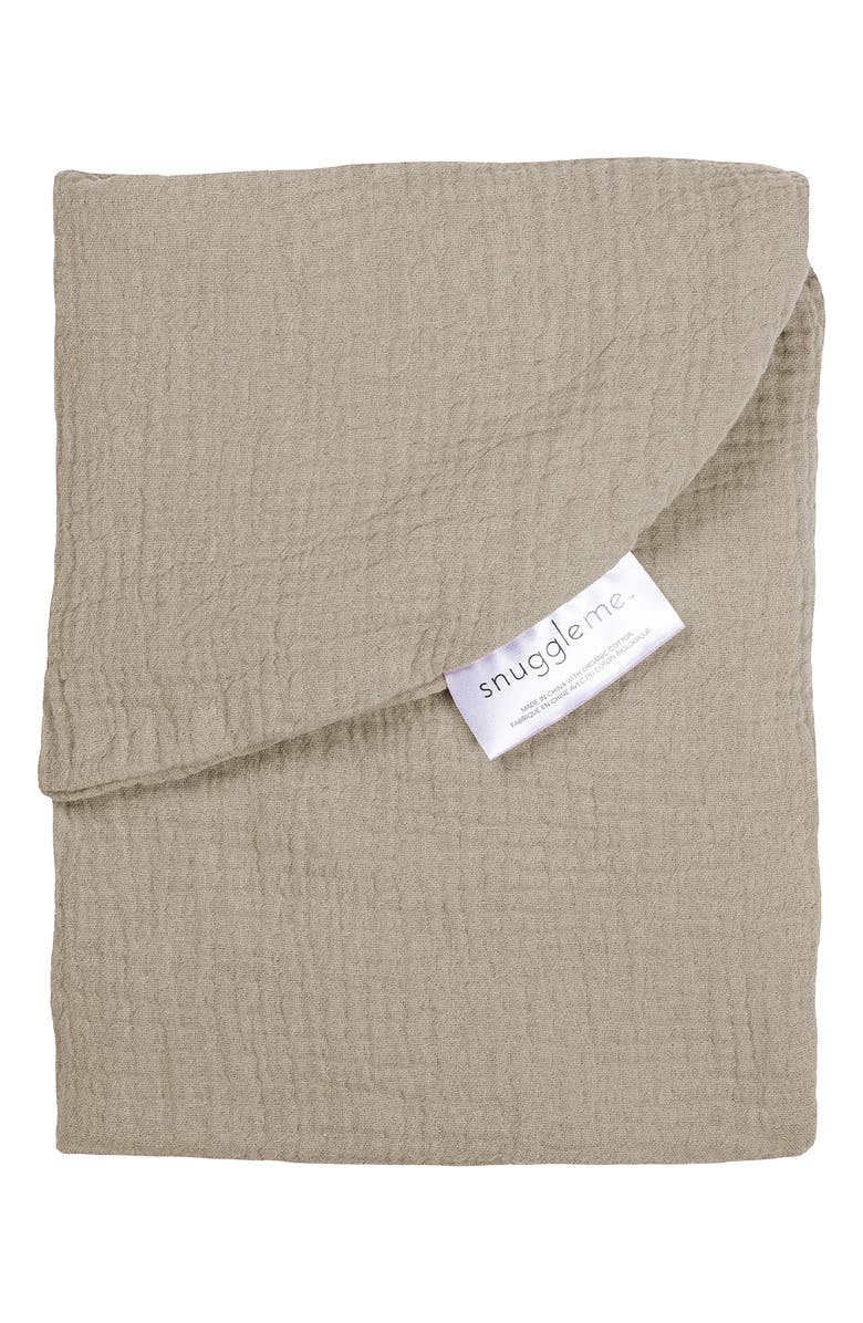 Snuggle Me Lounger Curve Muslin Cover, Main, color, Birch