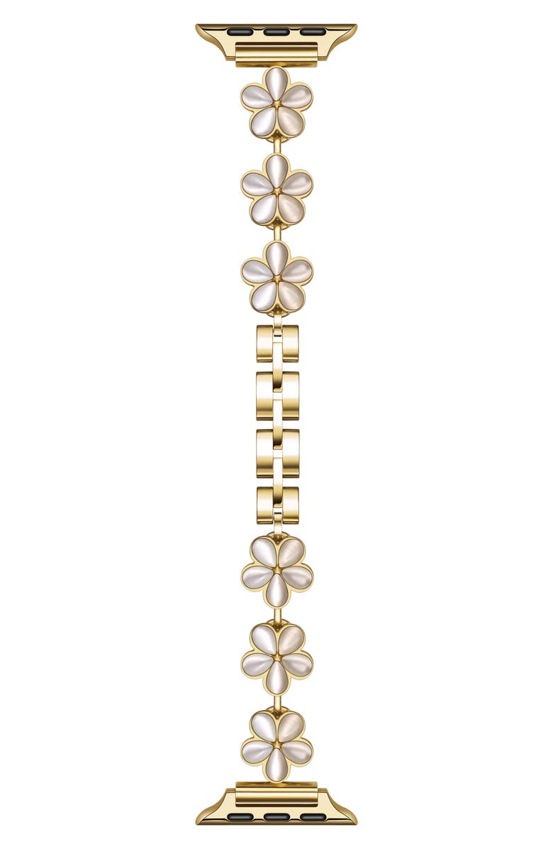 Posh Tech June Flower Bracelet Apple Watch<sup>®</sup> Watchband, Main, color, 