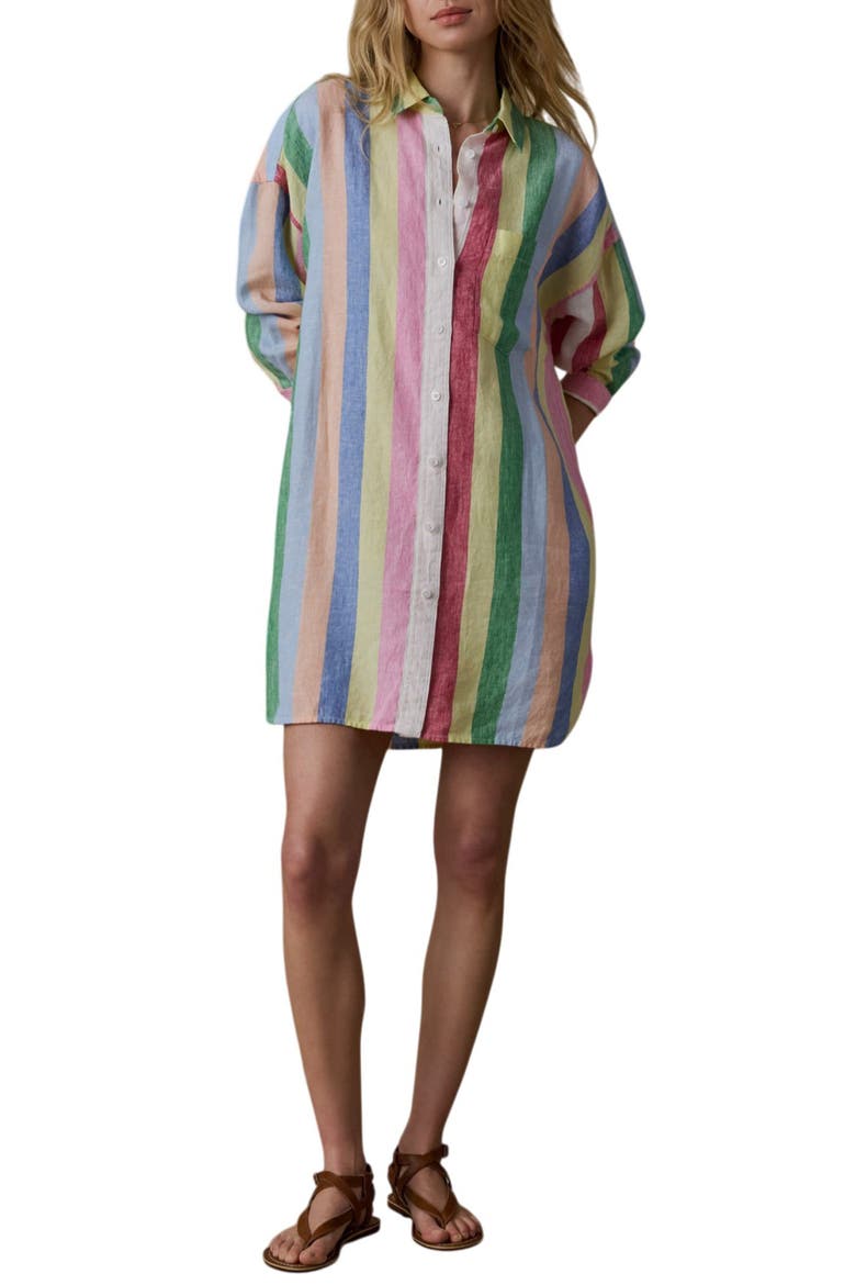 womens stripe shirt dress Ladyful Striped Shirt Dress for Womens Casual Long Sleeve Elegant Maxi Dress  Blue at Amazon Women's Clothing store