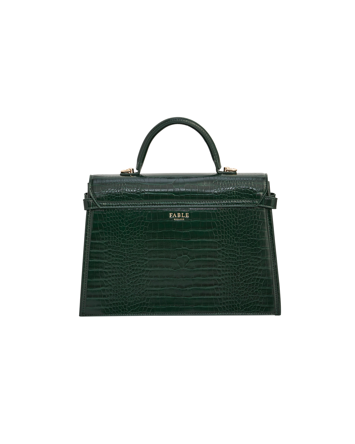 Eliza Croc Top Handle Purse, Alternate, color, Dark Green