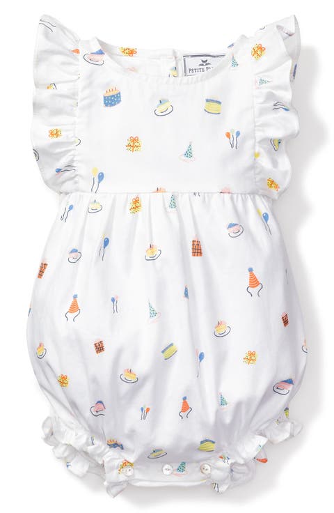 Birthday Print Ruffle Romper (Baby)