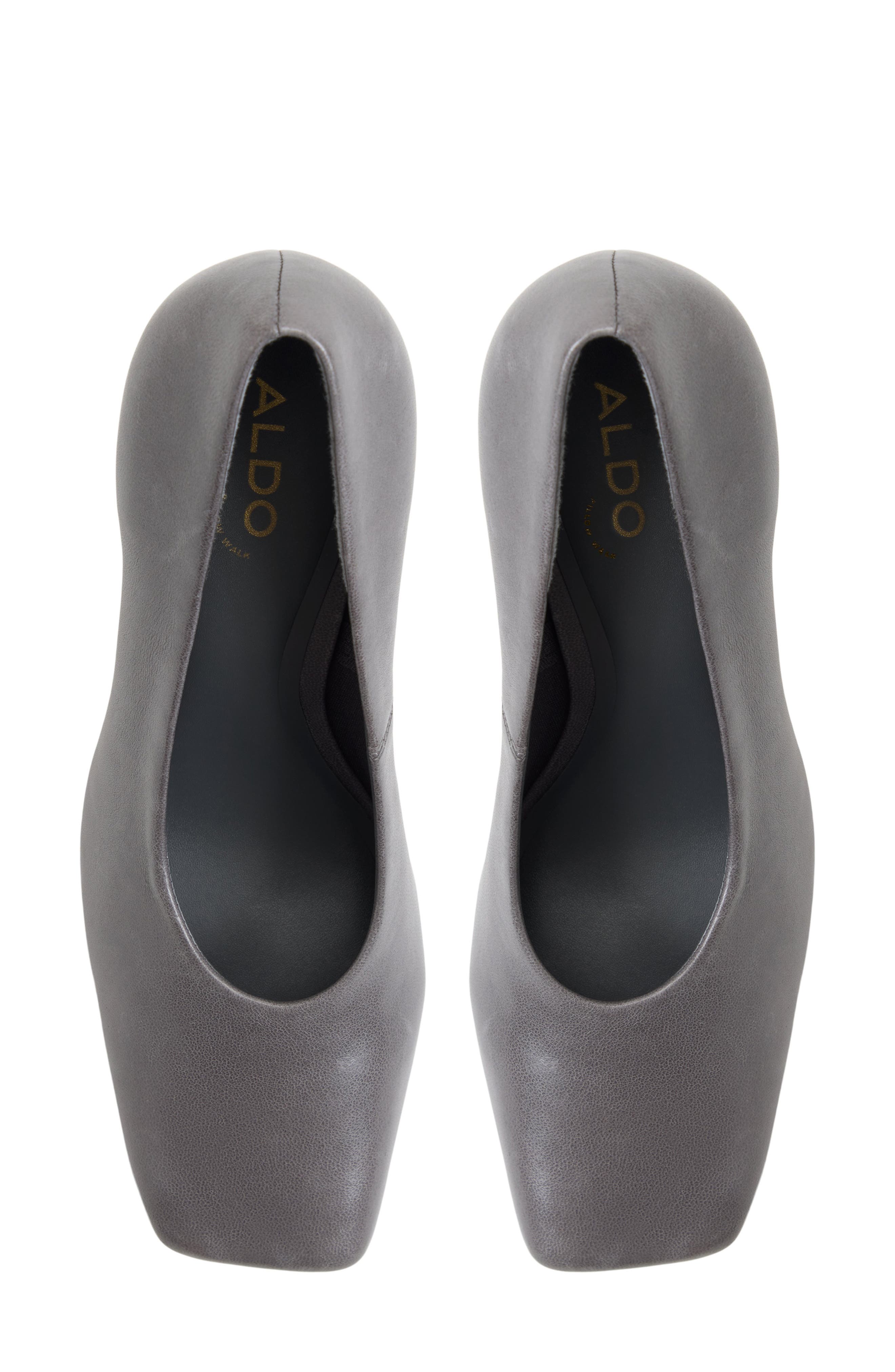 Velia Leather Pump, Alternate, color, DARK GREY