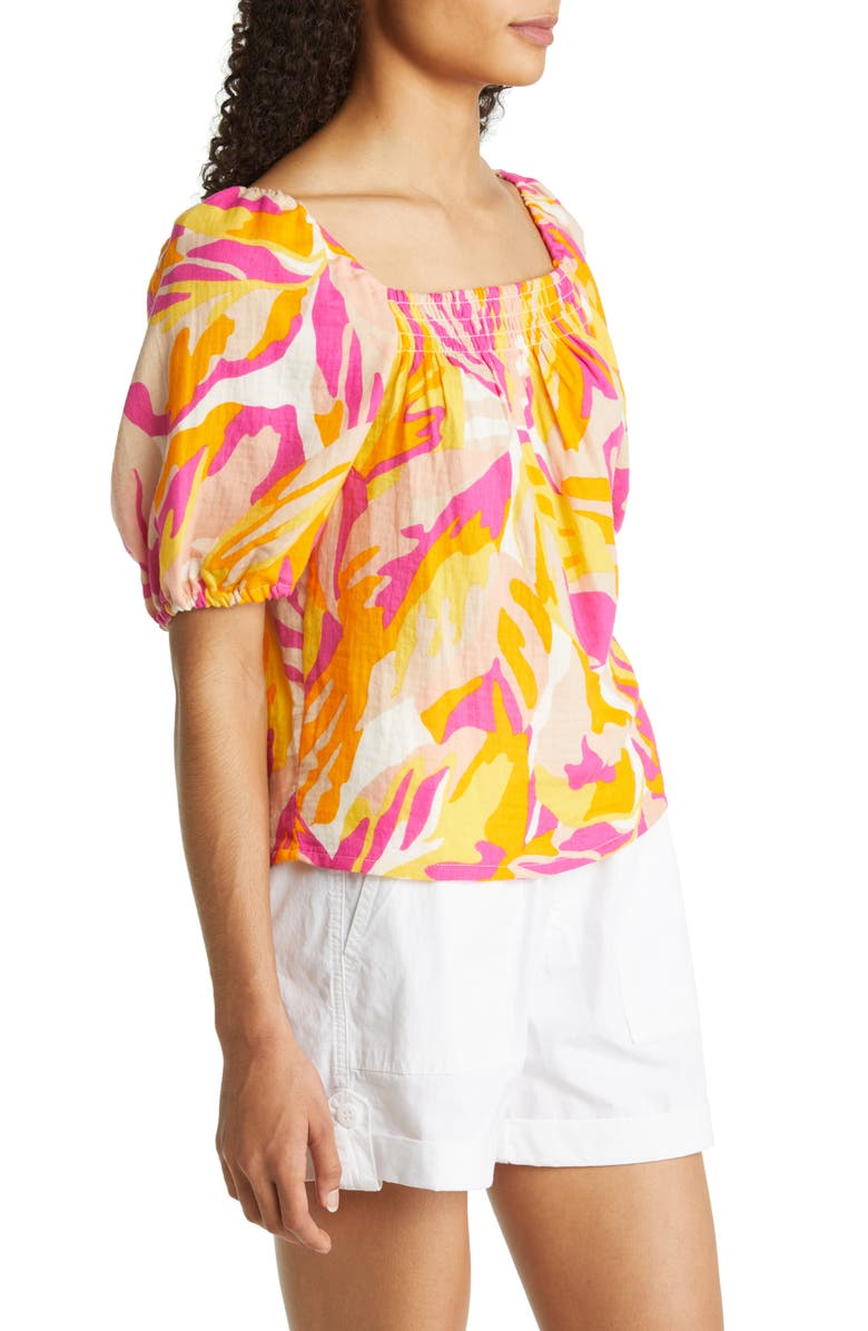 Sanctuary Real Love Puff Sleeve Cotton Blouse, Alternate, color,