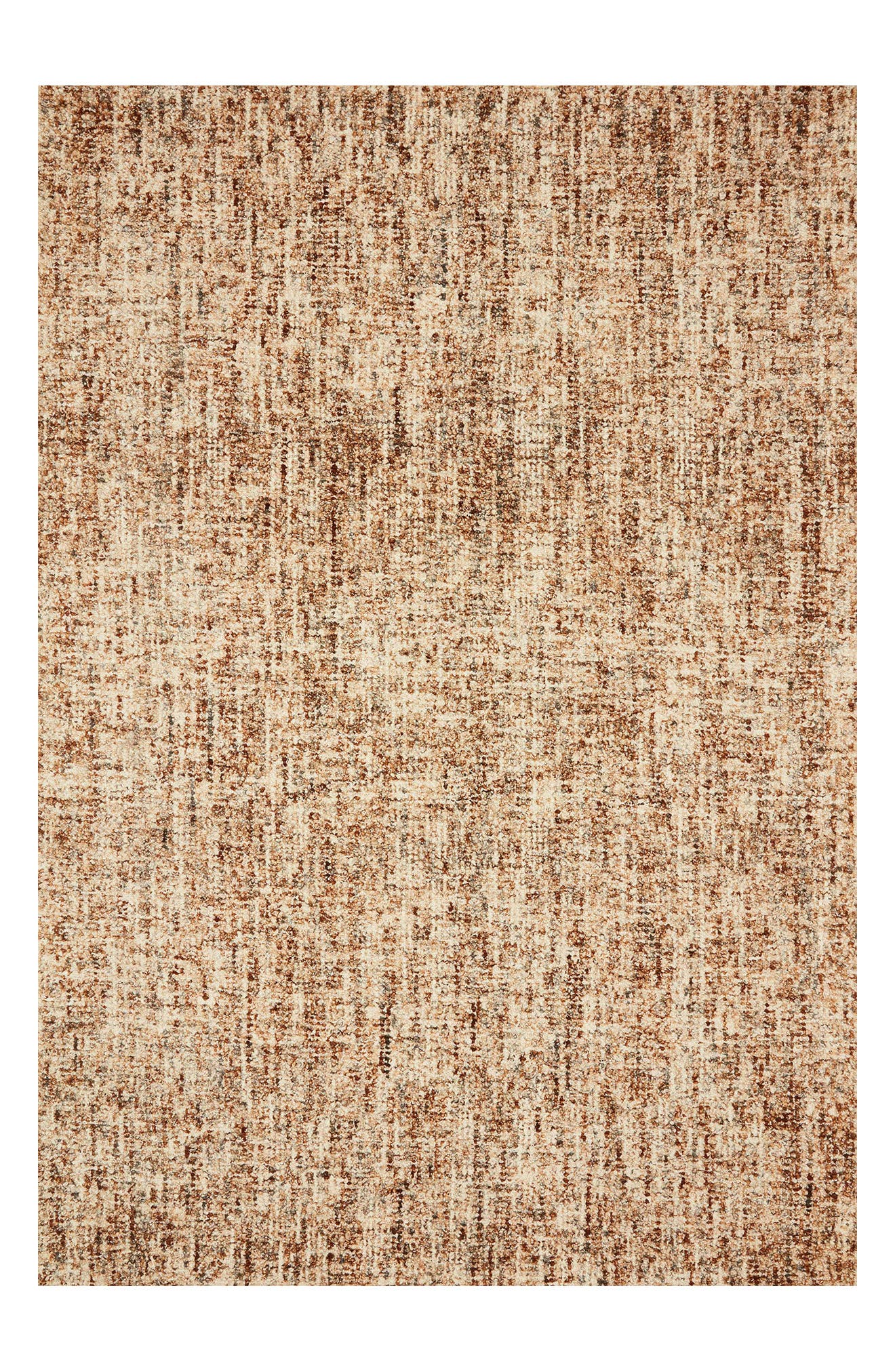 LOLOI Harlow Wool Rug - Rust/Charcoal
