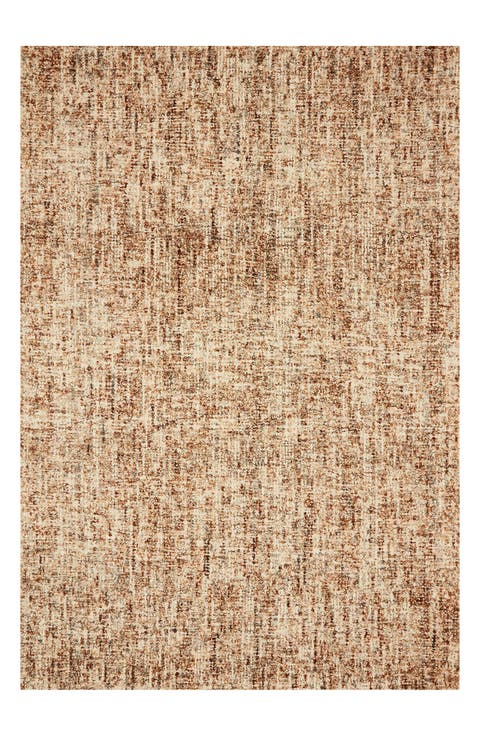 Harlow Wool Rug - Rust/Charcoal