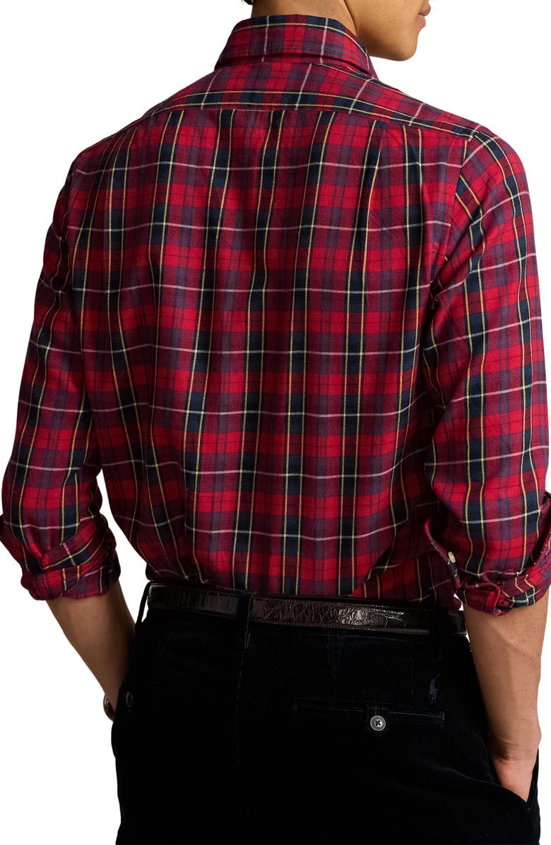 Polo Ralph Lauren Classic Fit Plaid Twill Button-Up Shirt, Alternate, color, 