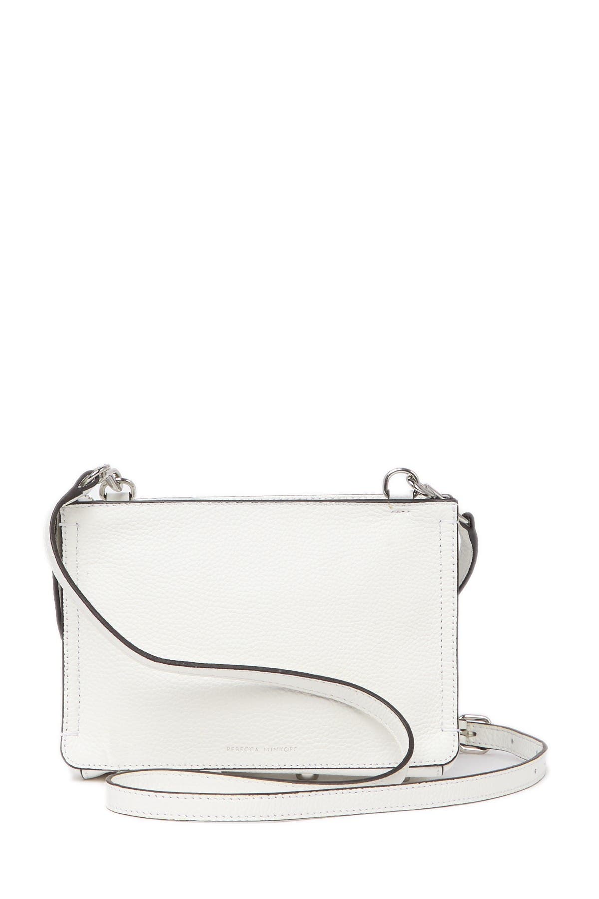 Regan Leather Crossbody Bag, Alternate, color, OPTIC WHIT