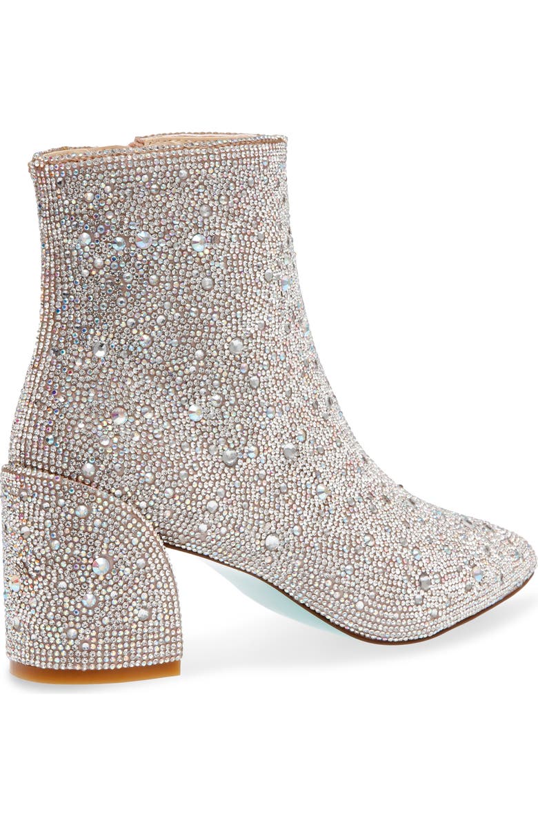Betsey Johnson Corry Embellished Pointed Toe Bootie, Alternate, color,