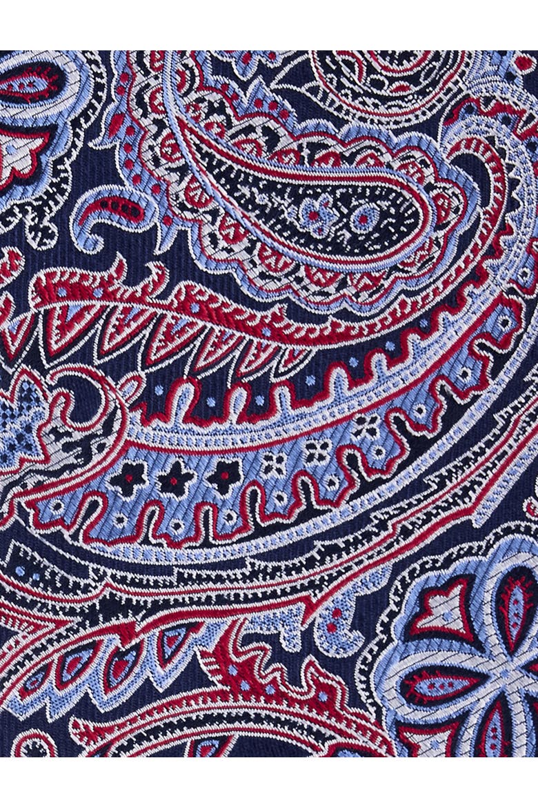 Big & Tall Paisley Tie, Alternate, color, NAVY