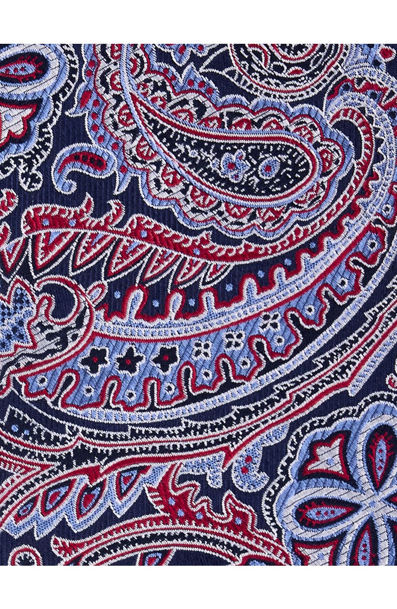 Oak Hill Premium by DXL Big & Tall Paisley Tie, Alternate, color, Navy