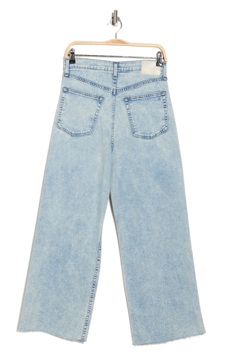 rag & bone Andi High Waist Ankle Wide Leg Jeans, Alternate, color, Asher