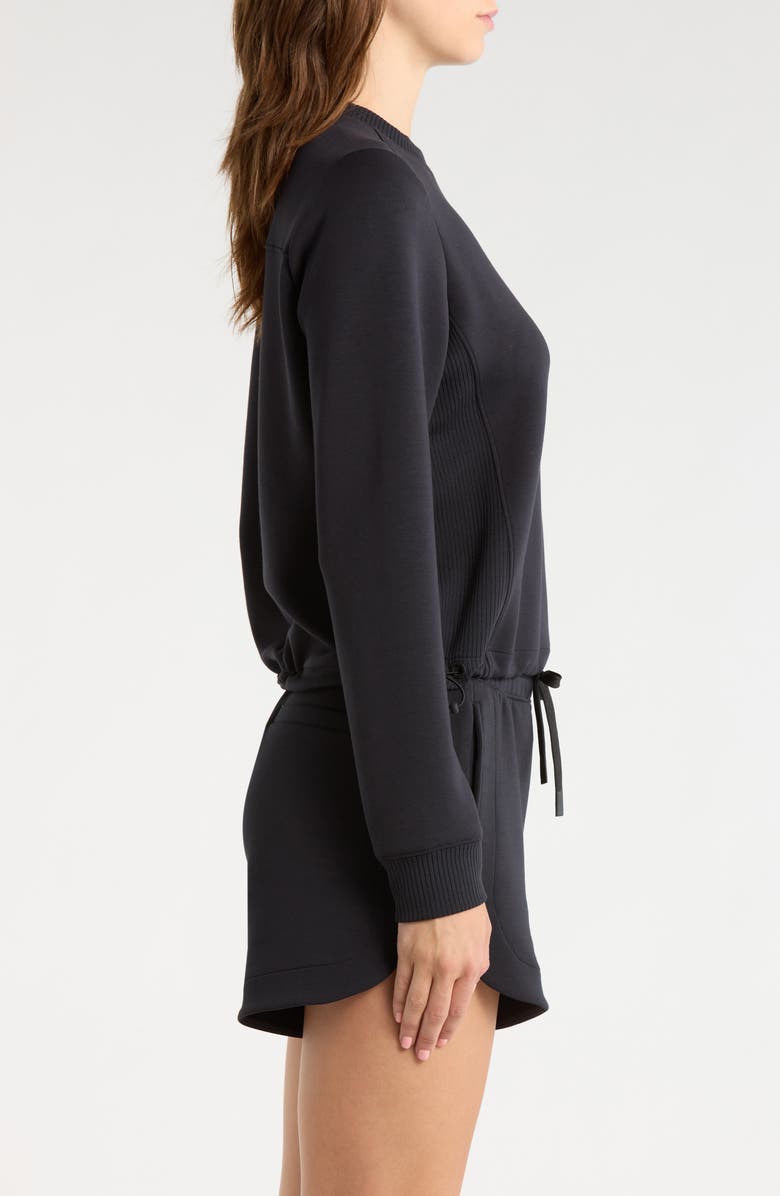 MPG Dreamweave Recycled Polyester Blend Crop Sweatshirt, Alternate, color, Black