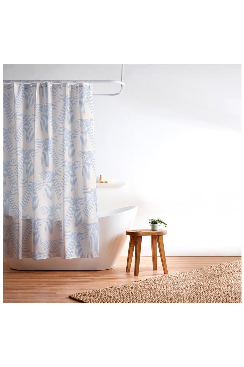Thirtyone Illustrations Bauble Shower Curtain, Alternate, color, BEIGE