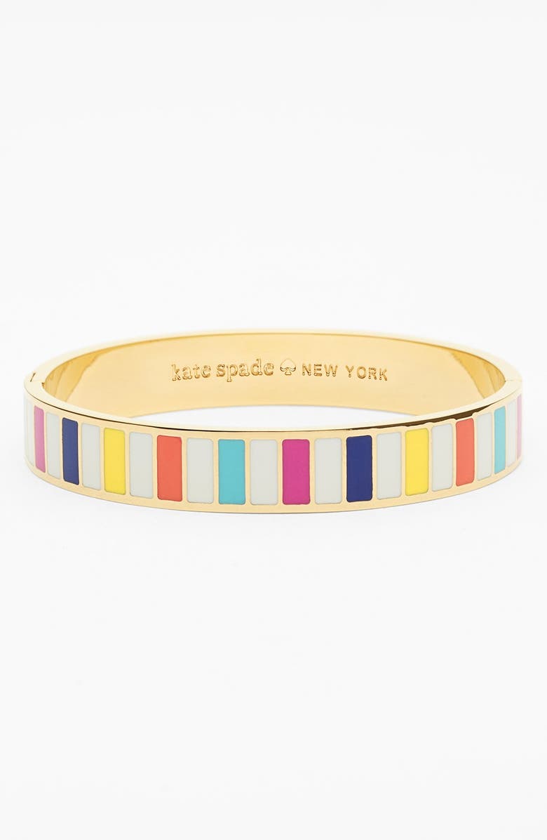 Kate Spade New York 'idiom - how do you do?' hinge bangle, Main, color, 