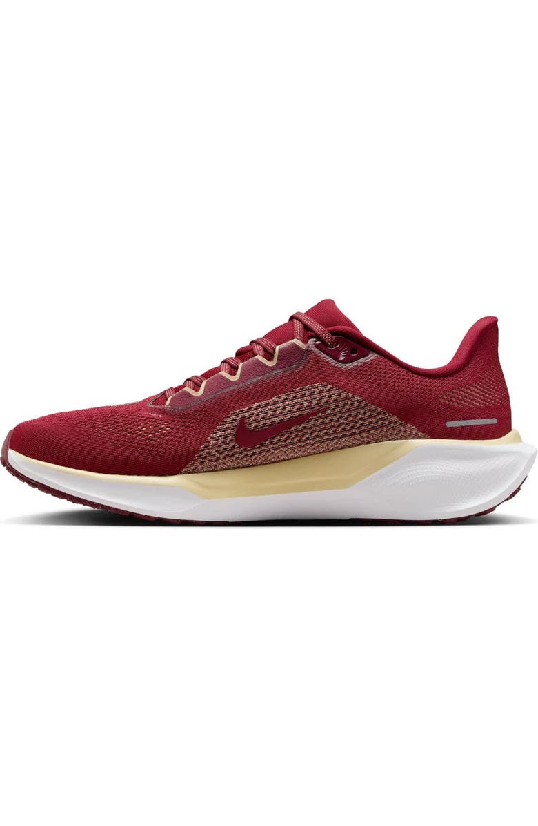 Nike Unisex Nike Garnet Florida State Seminoles Zoom Pegasus 41 Running Shoes, Alternate, color,