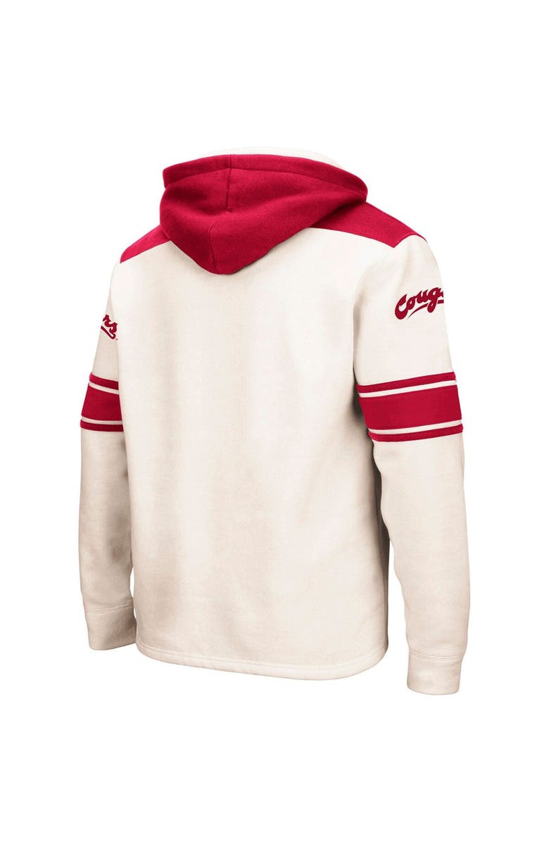 COLOSSEUM Men's Colosseum Cream Washington State Cougars 2.0 Lace-Up Pullover Hoodie, Alternate, color, Cream