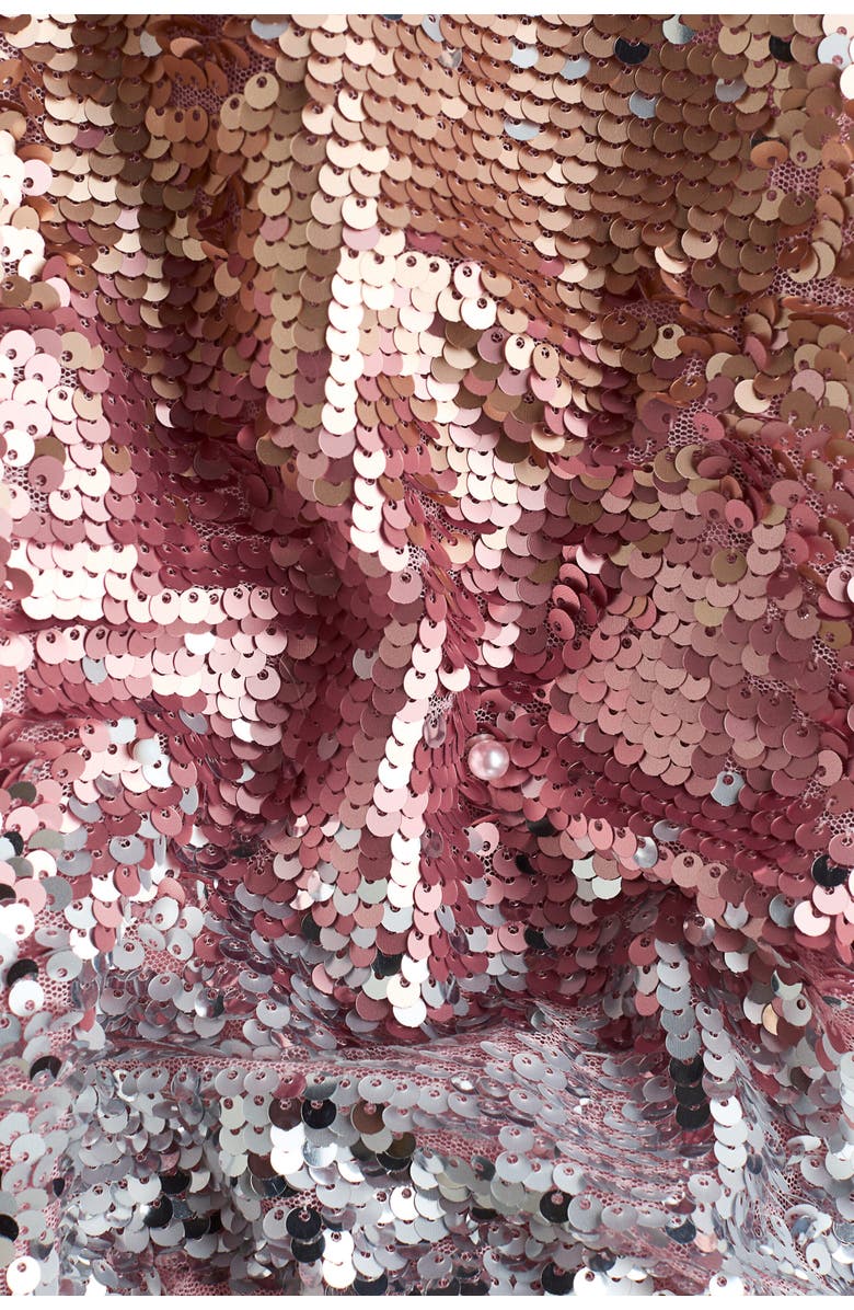 H&M Sequined Bomber Jacket, Alternate, color, Pink/Sequins