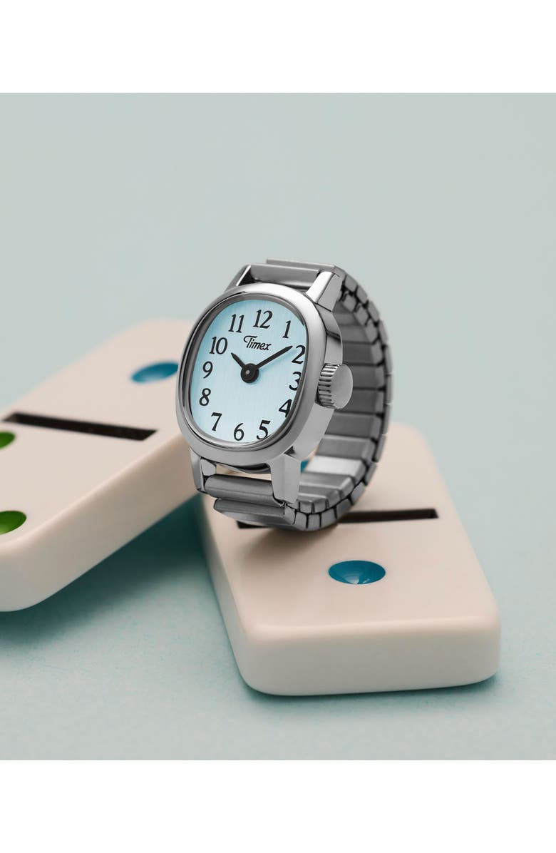 Timex<sup>®</sup> Cavatina<sup>®</sup> Bracelet Ring Watch, 16mm, Alternate, color, Silver-Tone