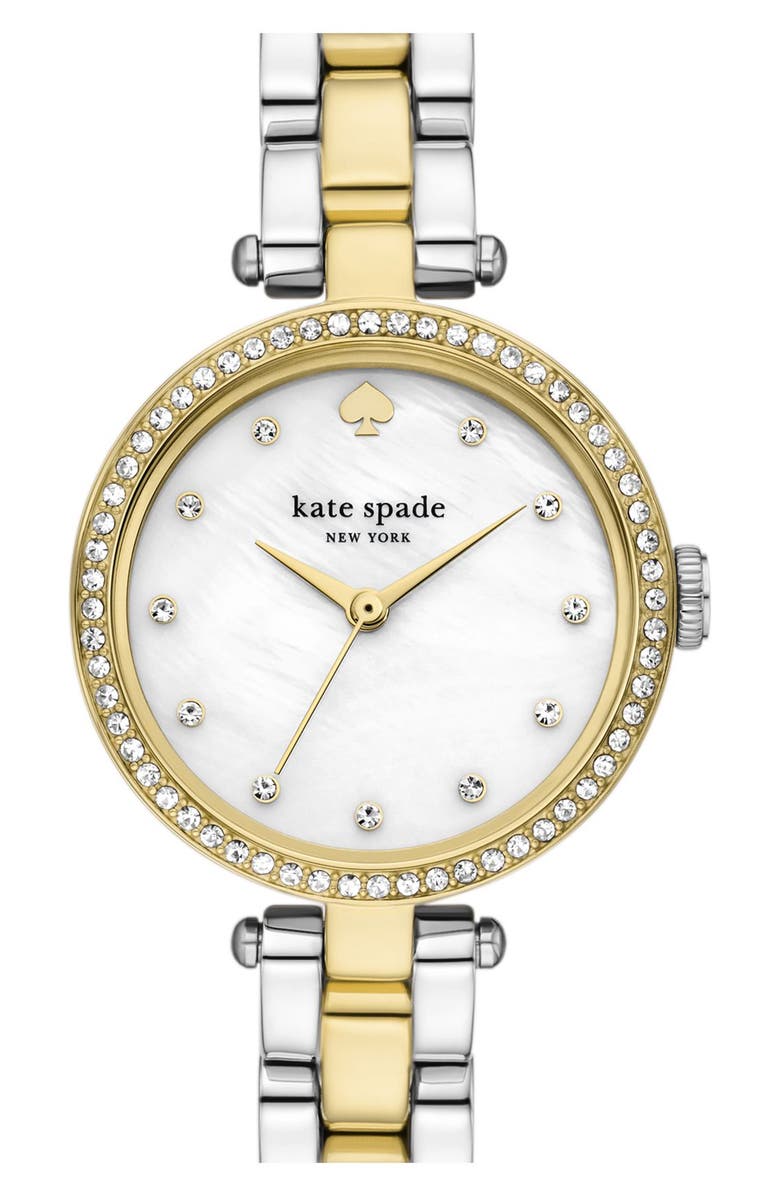 Kate Spade New York holland crystal bracelet watch, 28mm, Alternate, color, 