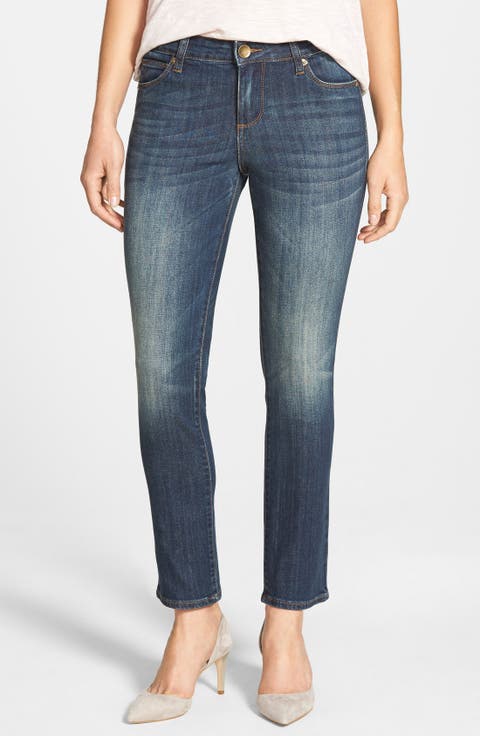 'Reese' Stretch Straight Leg Ankle Jeans (Encouraging)