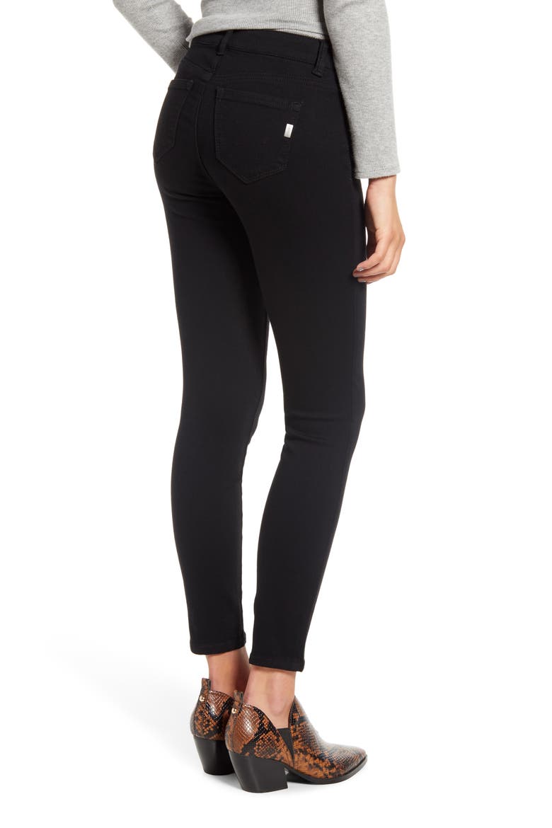 RE:Denim Ankle Skinny Jeans, Alternate, color, RECYCLED BLACK