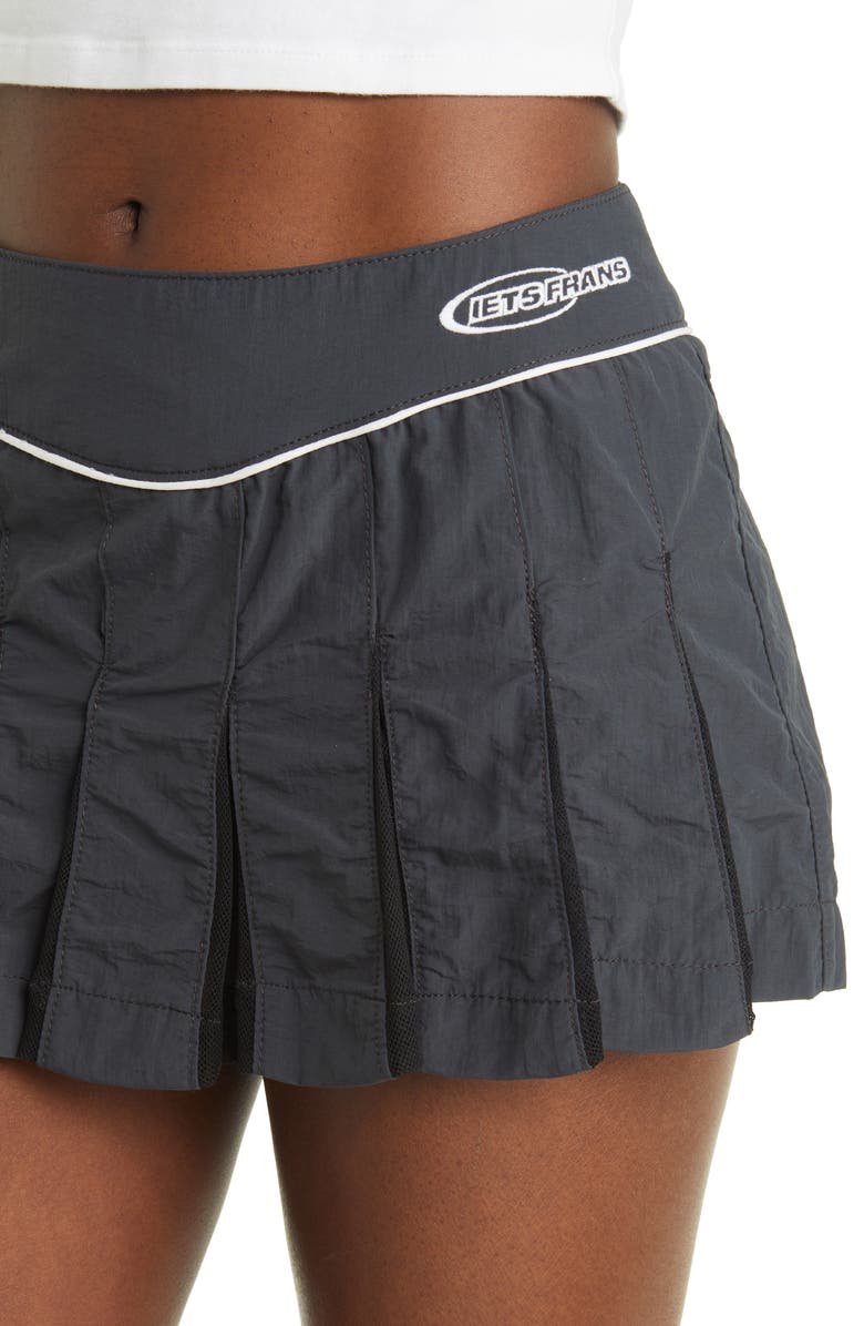 Iets Frans Pleated Tech Miniskirt, Alternate, color, 