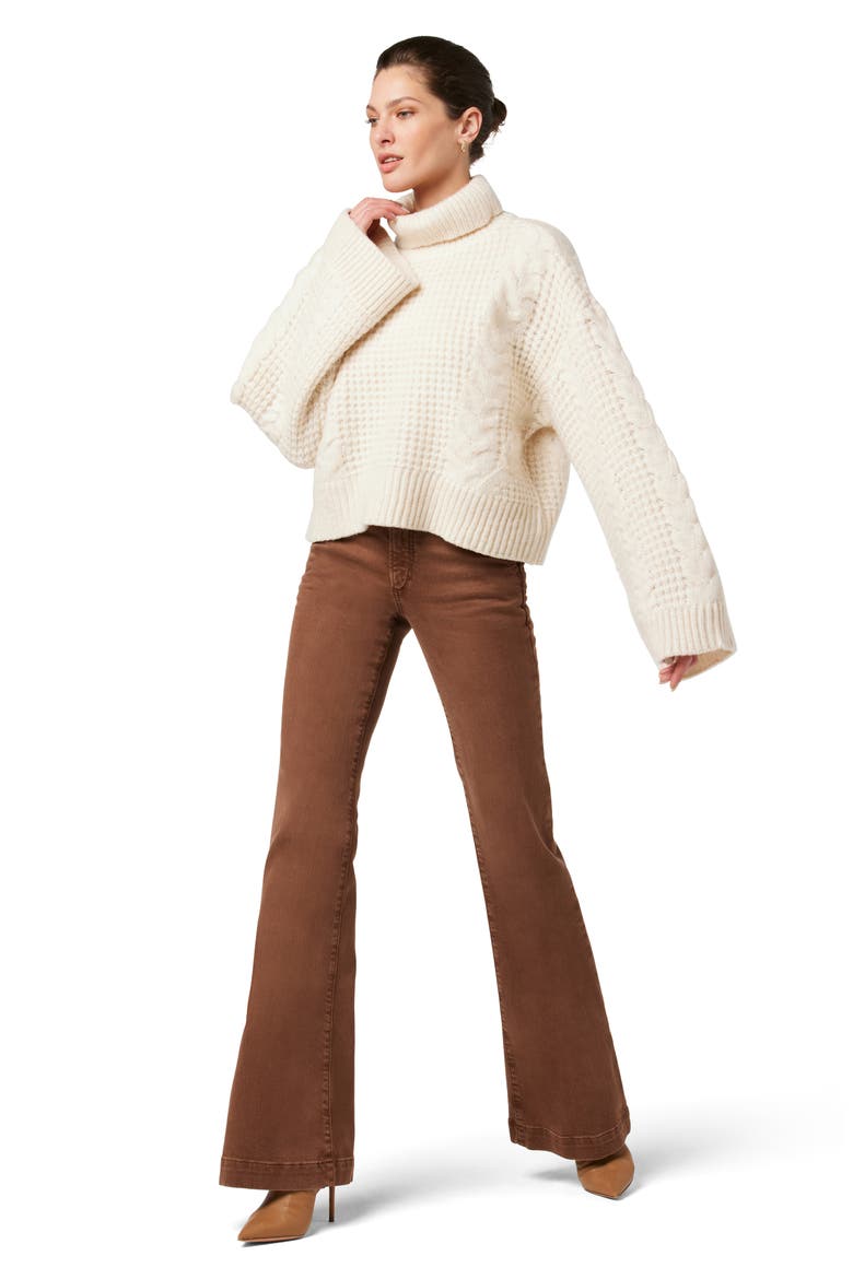The Molly High Waist Flare Trouser Jeans, Alternate, color, WALNUT