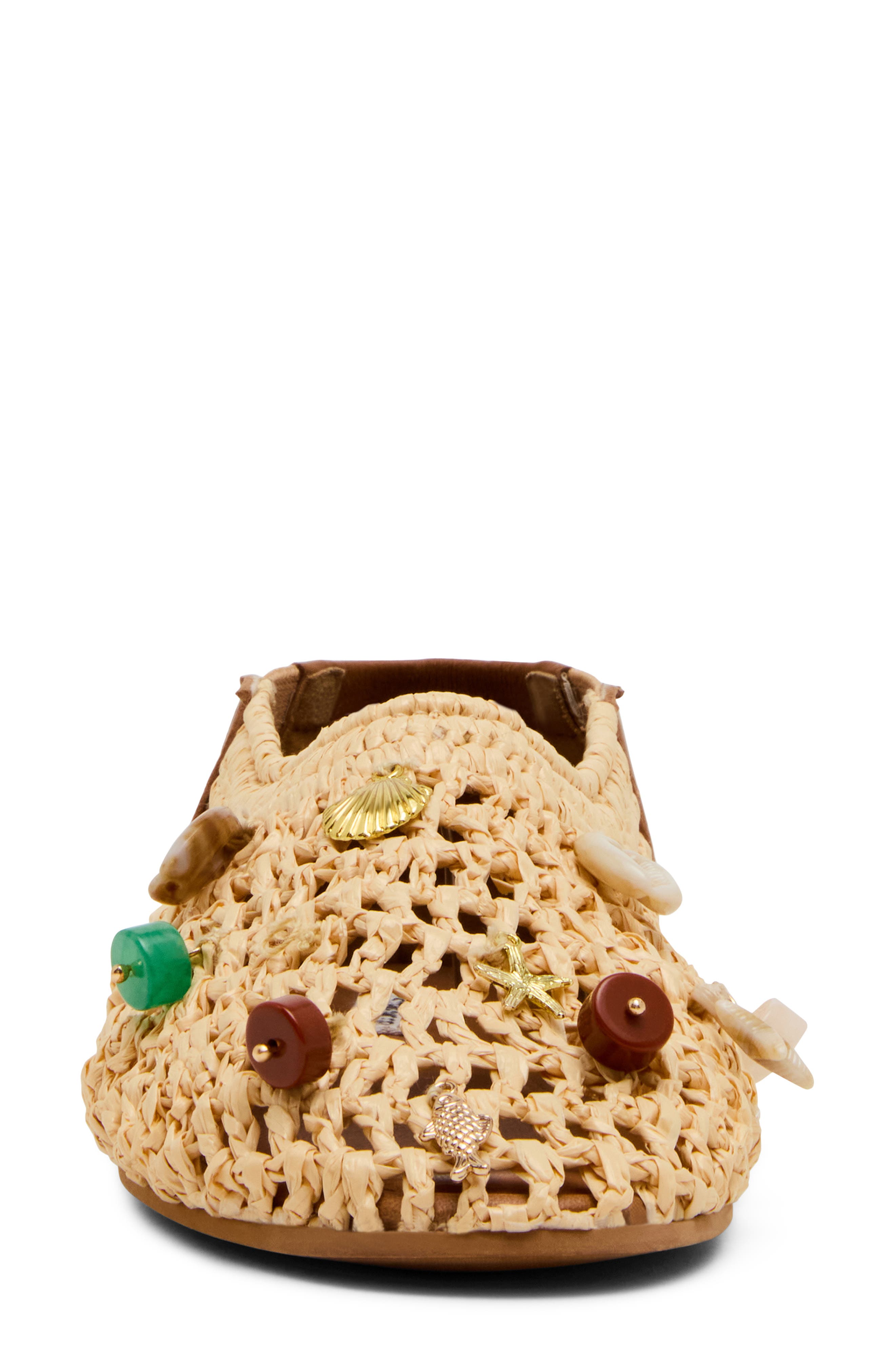 Steve Madden Meela Charm Flat, Alternate, color, Natural Raffia