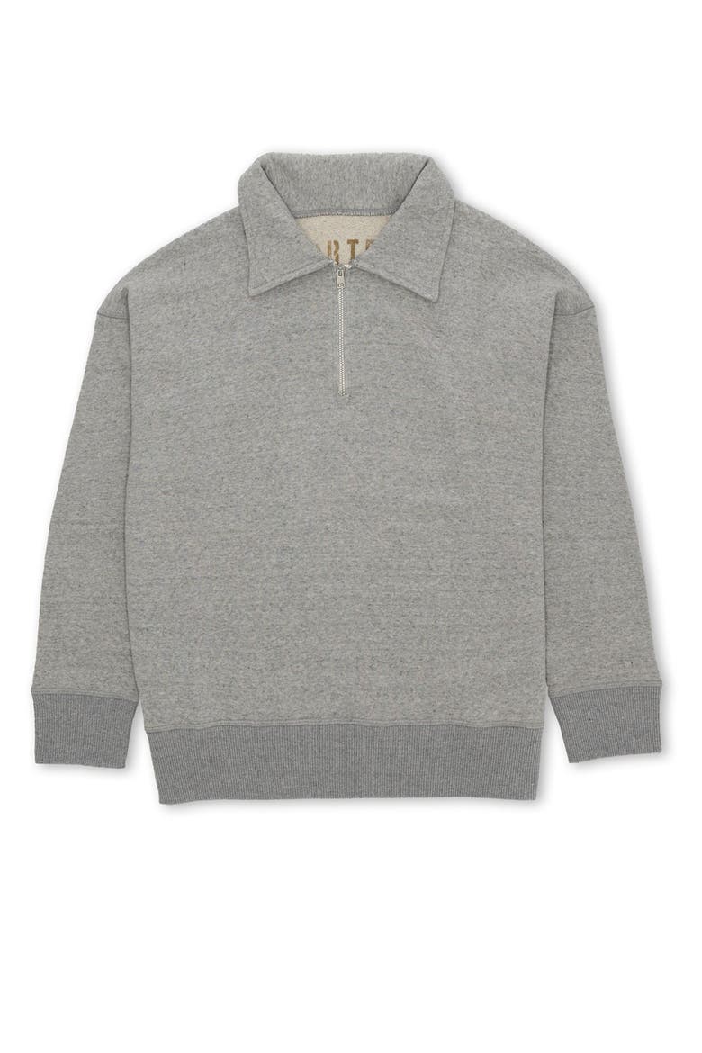 Idaho Cotton 3/4 Zip Sweatshirt, Main, color, MELANGE