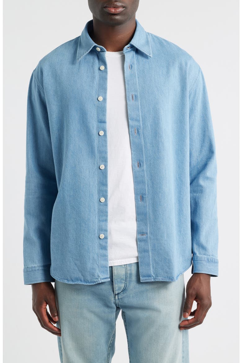 Casper 50033 Relaxed Fit Denim Button-Up Shirt, Main, color, BLUE DENIM