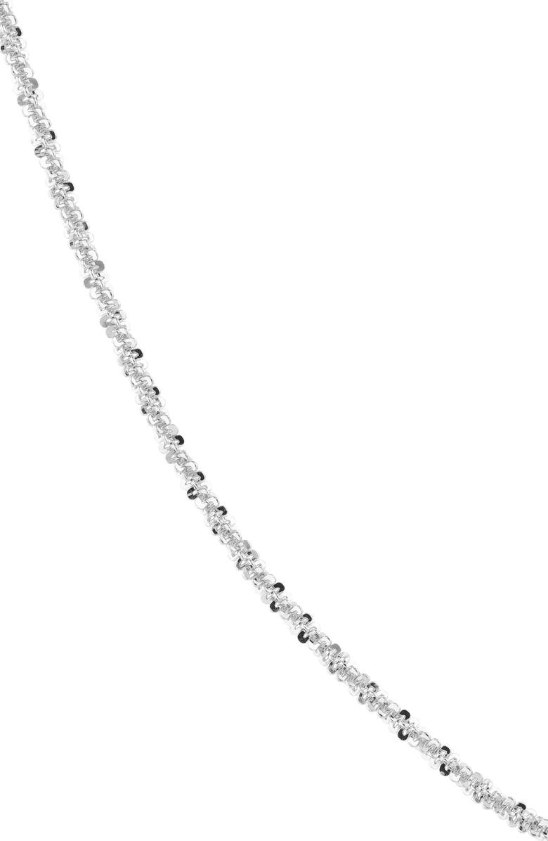 HAWLEY ST 14K White Gold Sparkle Chain Necklace, Alternate, color, 