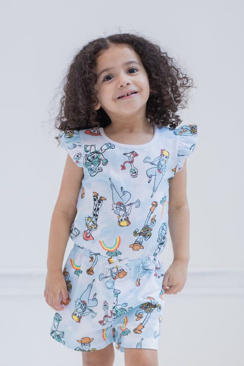Disney Sleeveless Skater Romper In Multi