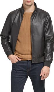 Tommy Hilfiger Faux Leather Bomber Jacket